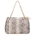 Bolsa de Ombro Feminina Jorge Bischoff Florença Couro Cobra Python