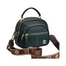 Bolsa de ombro feminina luxuosa com vários bolsos, bolsa de couro rígido para moda feminina
