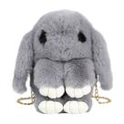 Bolsa de ombro Fluffy Rabbit Bunny para uso diário Bolsa de ombro Fluffy Rabbit Bunny para uso diário