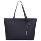 Bolsa de Ombro Grande Moncci Fechamento de zíper Preto