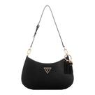 Bolsa de Ombro GUESS Noelle - Preta com 3 Compartimentos para Cartões