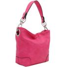 Bolsa de ombro Hobo ALYSSA Fuchsia com hardware Big Snap Hook