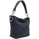 Bolsa de ombro Hobo ALYSSA Navy com hardware Big Snap Hook