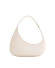 Bolsa de ombro JW PEI Harlee feminina em material vegano marfim