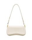 Bolsa de ombro JW PEI Joy feminina vegana em couro/lona branca