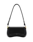 Bolsa de ombro JW PEI Joy feminina vegana em couro/lona preta