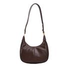 Bolsa de ombro JYG Small Hobo para mulheres Retro Crescent Coffee