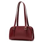 Bolsa de ombro Keyli Swing Polene Leather para mulheres rosa vermelha
