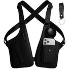 Bolsa de ombro Levence Premium Leather Anti-Theft Black