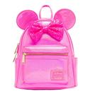 Bolsa de ombro Loungefly Disney Minnie Mouse Glitter Pink