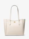 Bolsa de Ombro MK Leida Tote Creme Grande