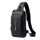 Bolsa de Ombro Mochila Masculina Impermeável Com Fechadura De Código com Carregamento USB
