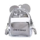 Bolsa de ombro MOSSTYUS em PVC transparente holográfico para mulheres e meninas