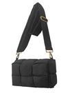 Bolsa de ombro NAARIIAN Puffer impermeável preta