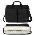 Bolsa de ombro para laptop KINGSLONG de 15,6 polegadas de poliéster preto