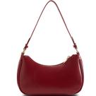 Bolsa de ombro para mulheres Y2K Trendy Hobo Bolsa de material vegano com 2 alças removíveis ajustáveis (vermelha)