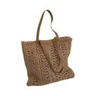 Bolsa De Ombro Quadrada De Palha Trançada Estilo Boêmio Em Ráfia E Rattan Para Viagem De Verão E