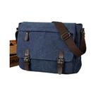 Bolsa De Ombro Retro De Lona De Grande Capacidade Para Homens, Ideal Para Viagens De Negócios E Uso