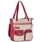 Bolsa De Ombro Tote Bag Com Fecho De Zíper Espaçoso Ursinho Pooh E Seus Amigos Desenho Animado Disney Licenciado Clio