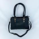 Bolsa De Ombro Tote Tranversal Grande Com Alça De Mão preto