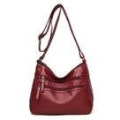 Bolsa de ombro transversal feminina em couro poliuretano macio Bolsa de ombro transversal feminina em couro poliuretano macio