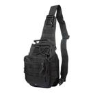 Bolsa De Ombro Triangular Militar Camping Mochila Masculina Cor:preto