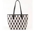 Bolsa De Ombro Xadrez. Material PU. Tamanho Média.
