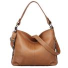 Bolsa de ombro YALUXE de couro genuíno Hobo para mulheres