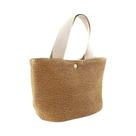 Bolsa De Palha Elegante Para Mulheres, Bolsa Retro De Ombro, Tote Casual Para Praia E Férias Bolsa De Palha Elegante Para Mulheres, Bolsa Retro De Ombro, Tote Casual Para Praia E Férias