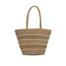 Bolsa de Palha Feminina - Alça de Ombro, Tassel Decorativo, Espaçosa, Estilo Praia e Verão Bolsa de Palha Feminina - Alça de Ombro, Tassel Decorativo, Espaçosa, Estilo Praia e Verão