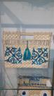 Bolsa de palha luxury azul