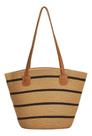 Bolsa De Palha Sintética Moderna Estilosa Feminina Espaçosa