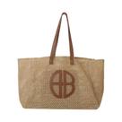 Bolsa De Palha Trançada De Grande Capacidade Para Mulheres, Estilo Étnico, Bolsa De Ombro Casual