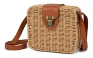 Bolsa de Palha Transversal Feminina Estruturada Blogueira