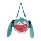 Bolsa de pelúcia Messenger Bolsa de ombro Hatsune Miku Anime 24x6x22cm Bolsa de pelúcia Messenger Bolsa de ombro Hatsune Miku Anime 24x6x22cm