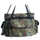 Bolsa De Pesca Maria Pesca Camuflada/Preta 47x29x26 3 Bolsos Ziper Duplo