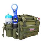 Bolsa de pesca porta apetrechos isca artificial carretilhas sumax sm-1821 c/ 2 estojos verde