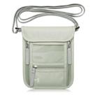 Bolsa de Pescoço WALNEW com Bloqueio RFID - Suporte para Passaporte - Verde Claro Bolsa de Pescoço WALNEW com Bloqueio RFID - Suporte para Passaporte - Verde Claro