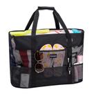 Bolsa de Playa KABAQOO de Malla Extra Grande Impermeable con 9 Bolsillos