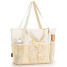 Bolsa de Playa KABAQOO Grande Impermeable y Resistente a la Arena para Mujer