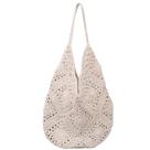 Bolsa de playa MEUPEHO Tote de crochet para mujer para vacaciones de verano beige