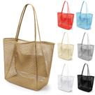 Bolsa de Playa VOROLO de Malla Tote Fairycore Hobo para Hombro Marrón