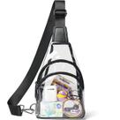 Bolsa de pochete tiracolo aprovada pela LATMAP Clear Stadium preta