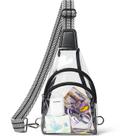 Bolsa de pochete tiracolo aprovada pela LATMAP Clear Stadium preta