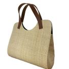 Bolsa de Praia em Palha de Buriti com Alças em Couro Produto Artesanal Nacional