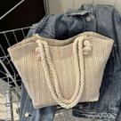 Bolsa De Praia Estilo Pastoral De Grande Capacidade Para Férias De Verão, Design Simples, 28