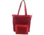 Bolsa de Praia Feminina Emborrachada Vermelha com Necessaire Verão Piscina Bolsa de Praia Feminina Emborrachada Vermelha com Necessaire Verão Piscina