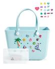 Bolsa de praia grande impermeável BAGSMART com compartimento térmico