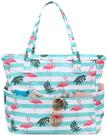 Bolsa de praia LEDAOU impermeável para mulheres à prova de areia com zíper