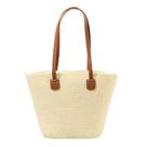 Bolsa de praia palha feminina alça de ombro espaçosa estilosa resistente moda praia verão presente